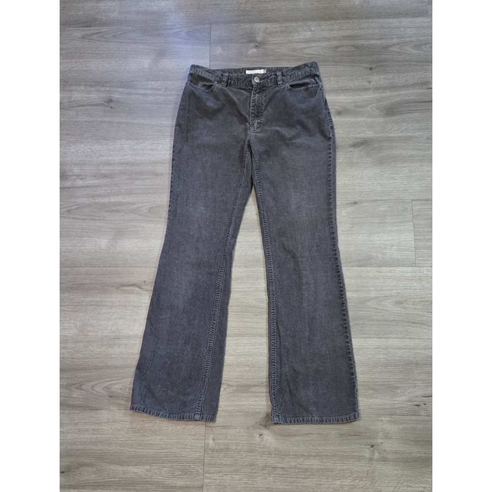 Vintage J. Crew Bootcut Womens Size 6 Gray Corduroy Jeans Pants